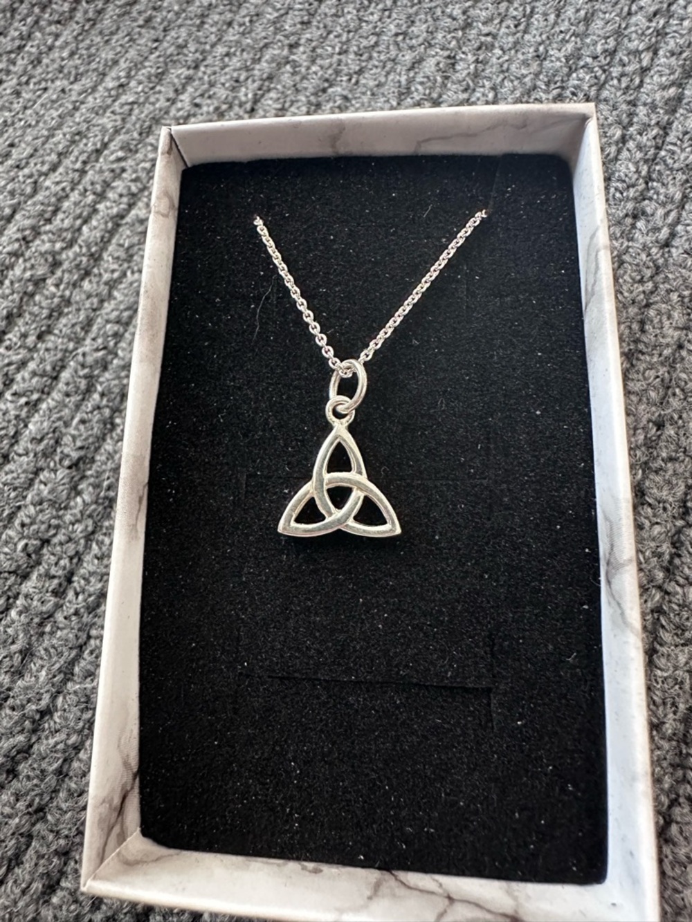 Trinity Knot Pendant Necklace in Silver - Classic Celtic Design